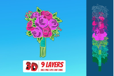 3D Bouquet 4 SVG