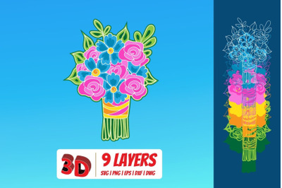 3D Bouquet 5&nbsp;SVG