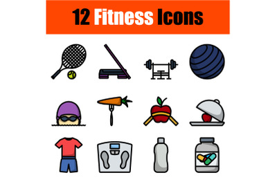 Fitness Icon Set