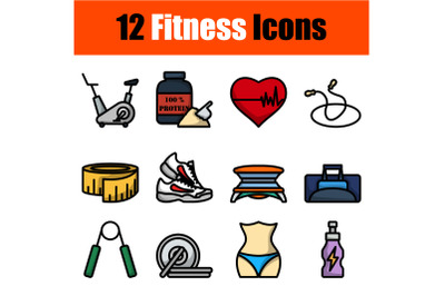 Fitness Icon Set