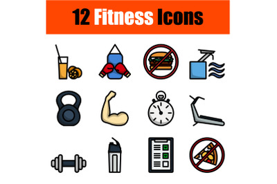 Fitness Icon Set