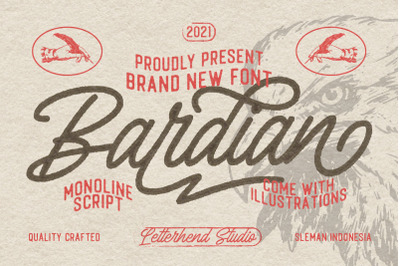 Bardian - Monoline Script