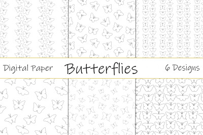 Butterflies pattern. Butterflies graphics. Butterflies SVG