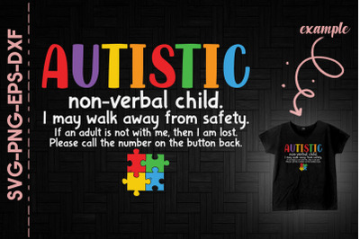 Autistic Non-verbal Child