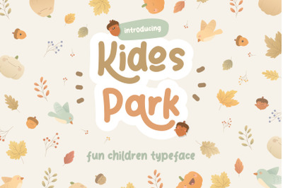 Kidos Park Fun Children Typeface