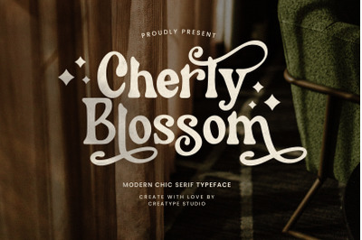 Cherly Blossom Modern Chic Serif