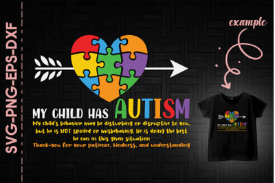 My Child Has Autism