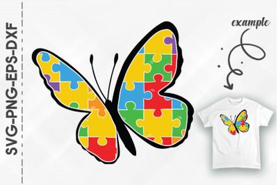 Puzzle Butterfly Autism Butterfly