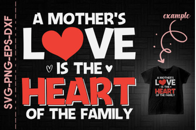 Mother&#039;s Love Is The Heart Of The Family