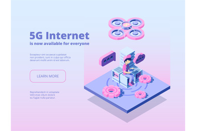 5g. Innovation online wireless technology global connection broadcast