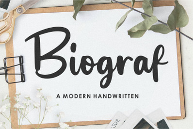 Biograf Modern Handwritten Font