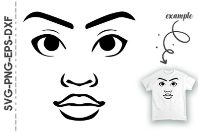 Black Man Face Vector Black Proud BLM