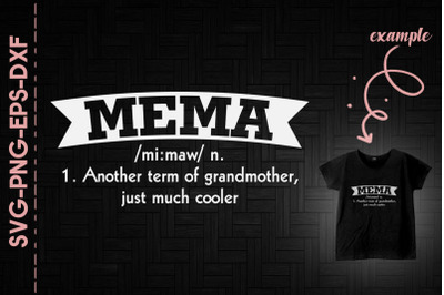 Meme Defination Mama Mothers Day Gift