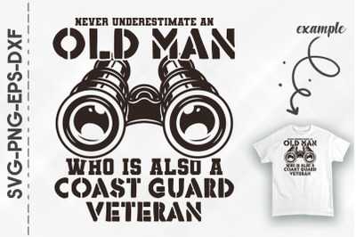 Oldman Coast Guard Veteran US Army