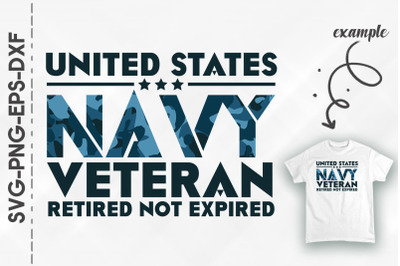 US Navy Veteran Retired Not Expired