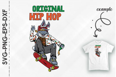 Original HIp Hop Bunny Skateboard Easter