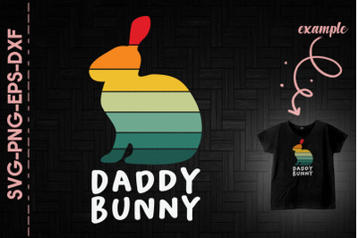 Daddy Bunny Easter Retro