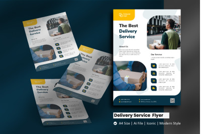 Delivery Service Brochure Template