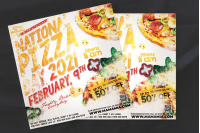 National Pizza Day Flyer