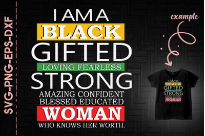 Black Gifted Fearless Amazing Women BLM