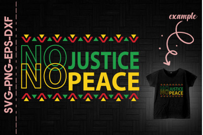 No Justice No Peace Black Lives Matter