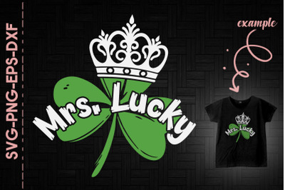 Mrs. Lucky St. Patrick&#039;s Day Shamrock