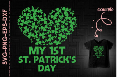 My 1st St. Patrick&#039;s Day Shamrock Heart