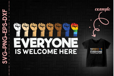 Everyone Is Welcome Here Equality Human