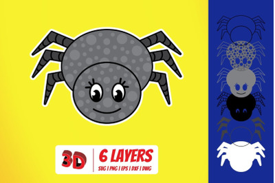 3D Spider SVG