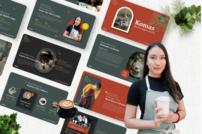 Komas - Coffee Shop Keynote Template