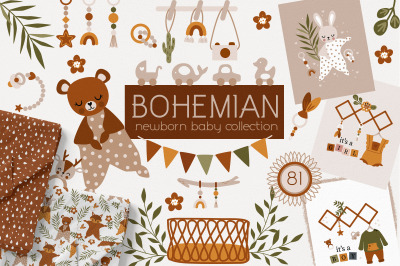 Bohemian. Newborn baby collection