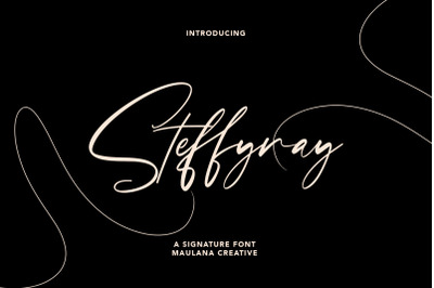 Steffyray Signature Font