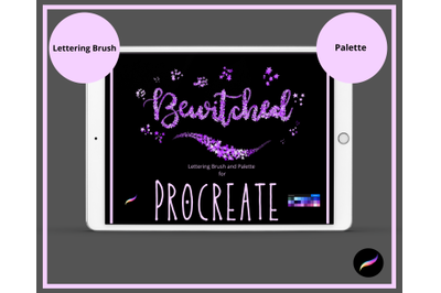 Bewitched Procreate Lettering Brush &amp;amp; Palette