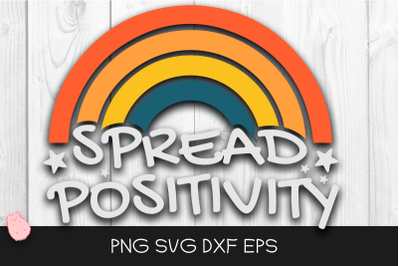 Spread Positivity SVG Rainbow