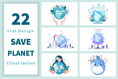 22 Save Our Planet Earth Illustration