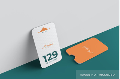 Minimalist Card &amp;amp; Holder Mockup V3