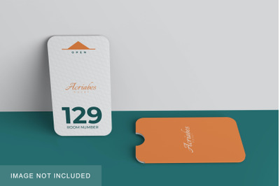 Minimalist Card &amp;amp; Holder Mockup V4