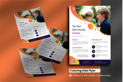 Tutoring Kids Flyer Brochure Template