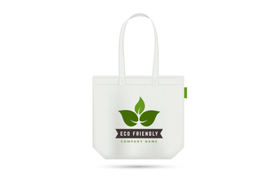 Eco friendly shopping bag. Zero waste element. Textile or fabric pack