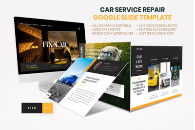 Car Repair Service Google Slide Template