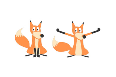 cute fox animal cartoon