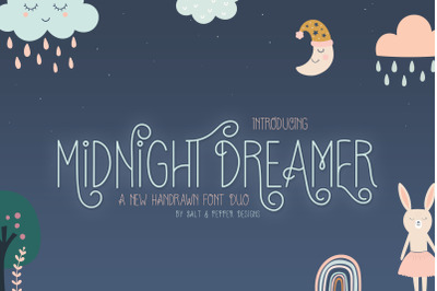 Midnight Dreamer Font (Cute Fonts, Girly Fonts, Procreate Fonts)