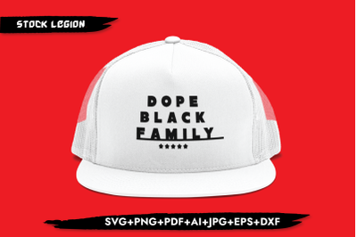 Dope Black Family 5 Stars SVG