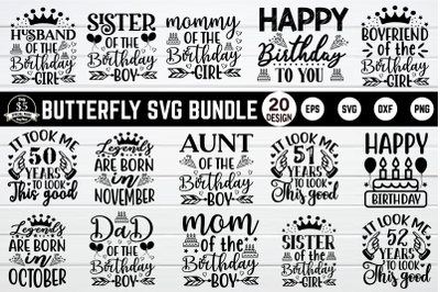 Birthday svg bundle vol 2