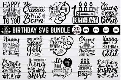 Birthday svg bundle vol 3