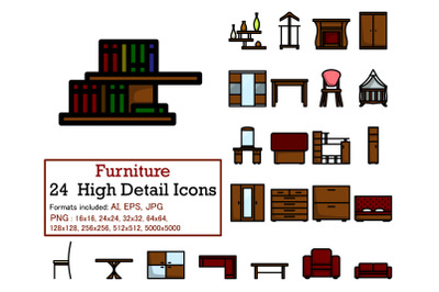 Furniture Icon Set