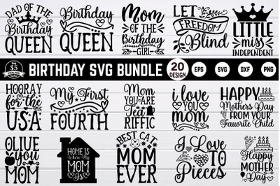 Birthday svg bundle vol 4