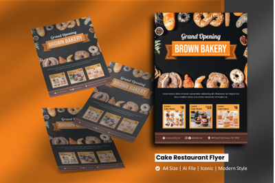 Bakery Brochure Flyer Template