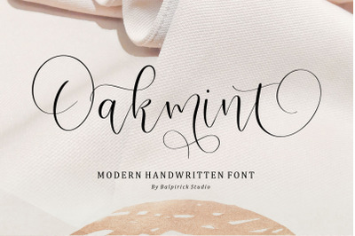 Oakmint Modern Handwritten Font