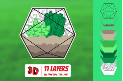 3D Florarium3 SVG